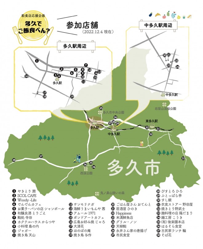 飲食店応援企画「多久でご飯食べん？」が開催されてます♫